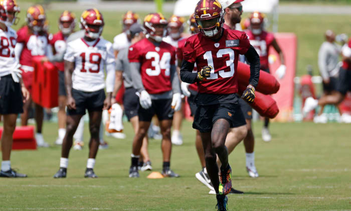 Washington Commanders cornerback Emmanuel Forbes